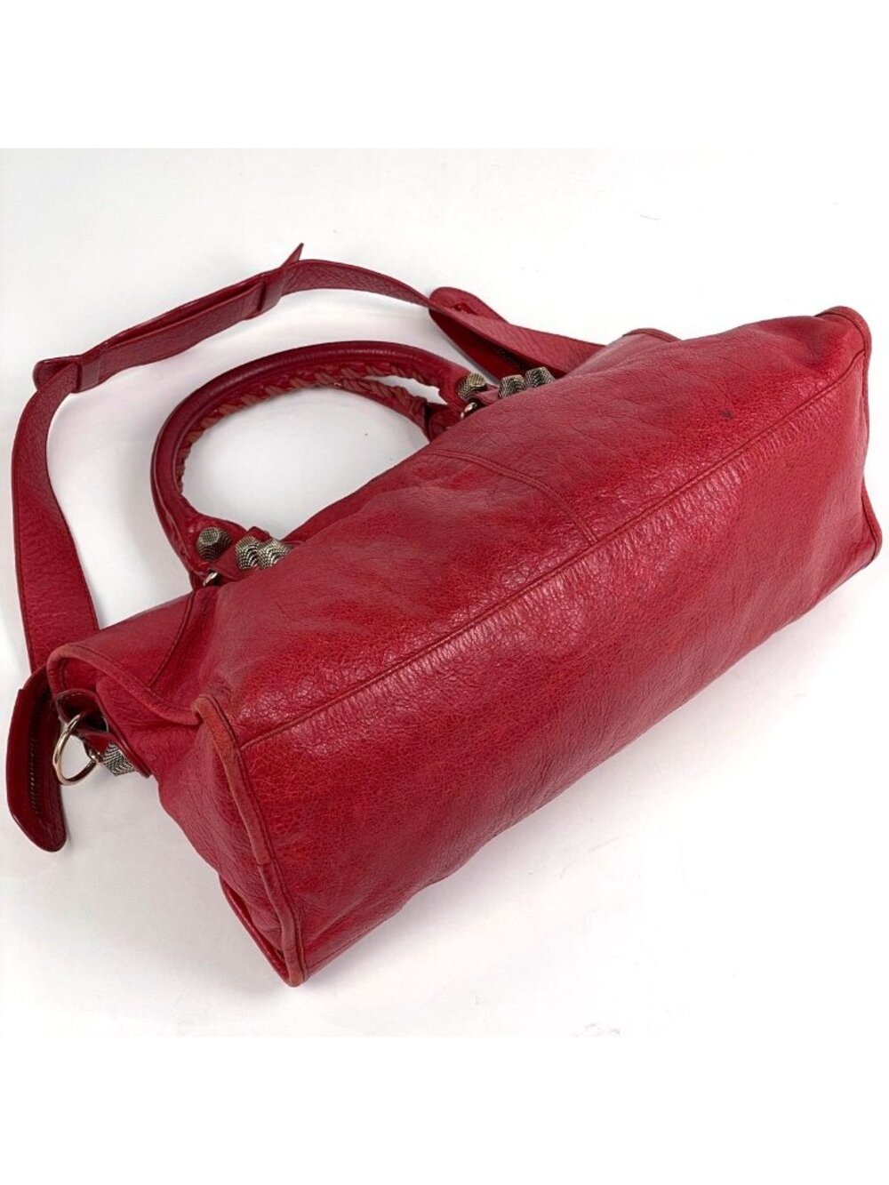 Balenciaga the Giant Part Time 2-Way Shoulder Bag Leather Red - Picture 2 of 12